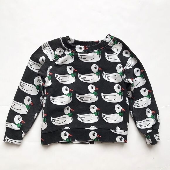 HUGO ❤️ TIKI Sean print sweatshirt GUC - light blue stain 2T - Picture 1 of 6